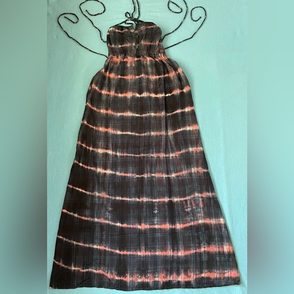 LOVESTITCH Marfa maxi dress empire waist strappy halter 2 pockets NWT size S - Picture 4 of 14